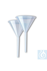 Analysentrichter PP, Ø 100 mm, Stiel L = 100 mm, Ø Stiel = 10 mm Analysentrichter PP, Ø 100 mm,...